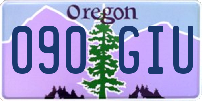 OR license plate 090GIU