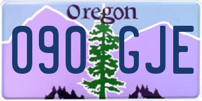 OR license plate 090GJE