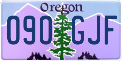 OR license plate 090GJF