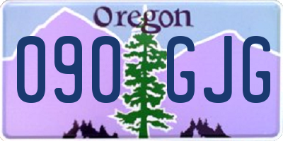 OR license plate 090GJG