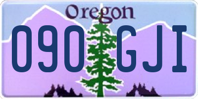 OR license plate 090GJI