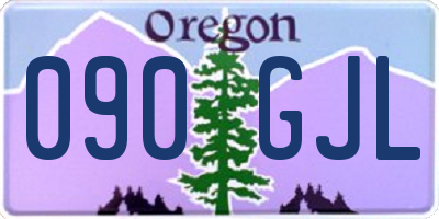 OR license plate 090GJL