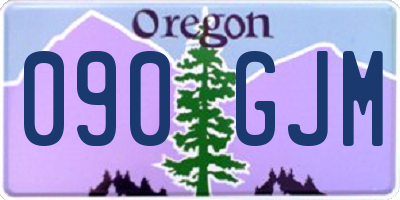 OR license plate 090GJM