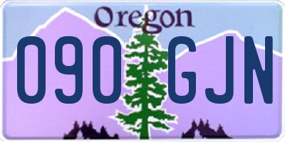 OR license plate 090GJN