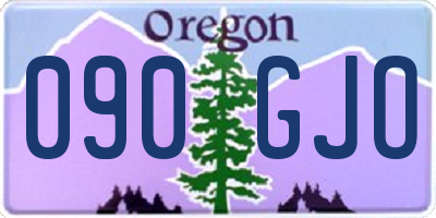 OR license plate 090GJO