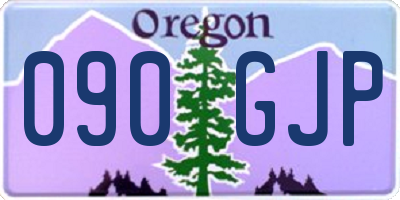 OR license plate 090GJP
