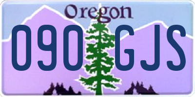 OR license plate 090GJS