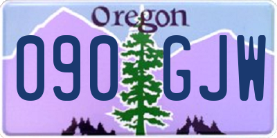 OR license plate 090GJW