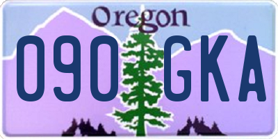 OR license plate 090GKA