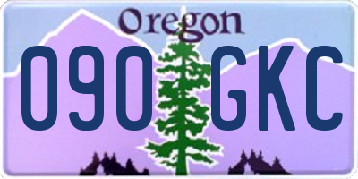 OR license plate 090GKC