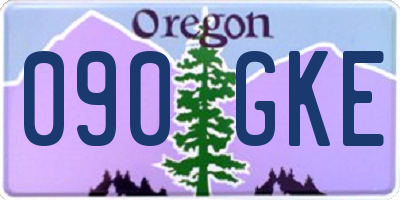 OR license plate 090GKE