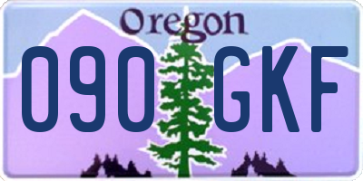 OR license plate 090GKF