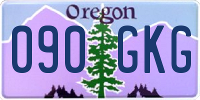OR license plate 090GKG