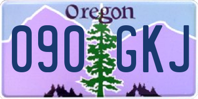 OR license plate 090GKJ