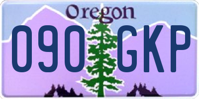 OR license plate 090GKP