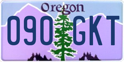 OR license plate 090GKT