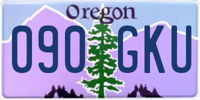 OR license plate 090GKU
