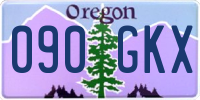 OR license plate 090GKX