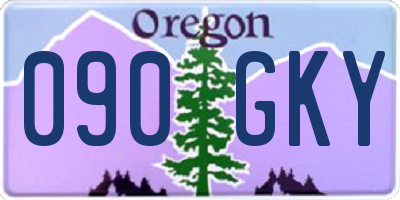 OR license plate 090GKY