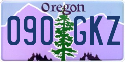 OR license plate 090GKZ