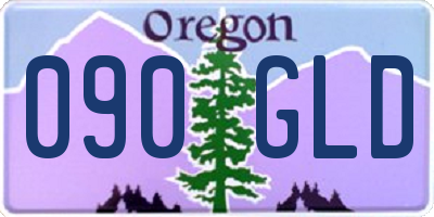 OR license plate 090GLD