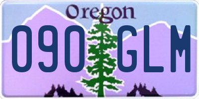 OR license plate 090GLM