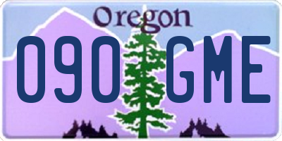 OR license plate 090GME