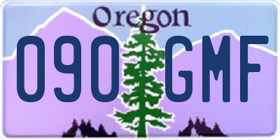 OR license plate 090GMF