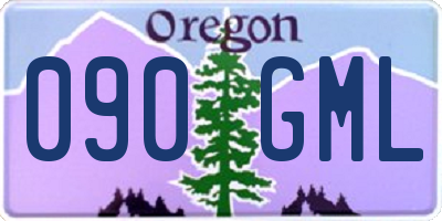 OR license plate 090GML
