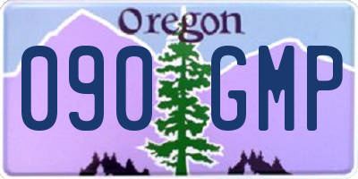 OR license plate 090GMP
