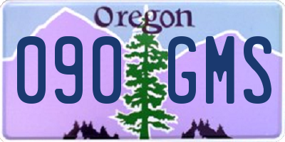 OR license plate 090GMS