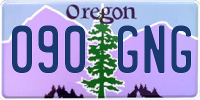 OR license plate 090GNG