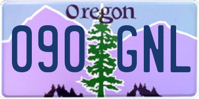 OR license plate 090GNL