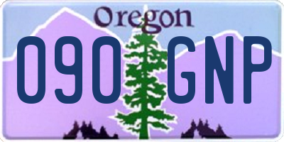 OR license plate 090GNP