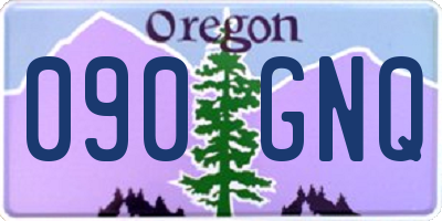 OR license plate 090GNQ