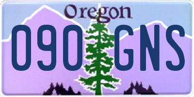 OR license plate 090GNS