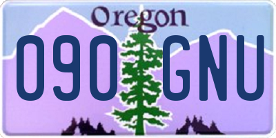OR license plate 090GNU