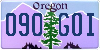 OR license plate 090GOI