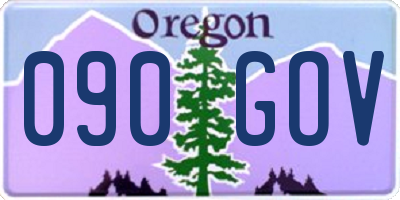 OR license plate 090GOV