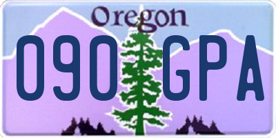 OR license plate 090GPA