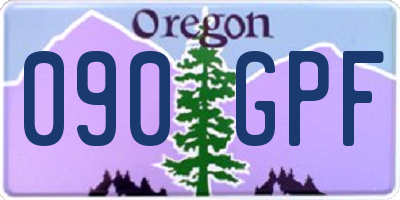 OR license plate 090GPF