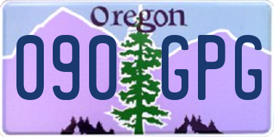 OR license plate 090GPG