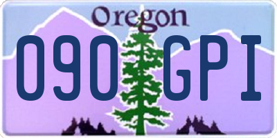 OR license plate 090GPI