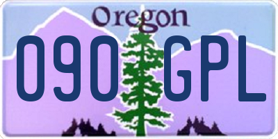 OR license plate 090GPL
