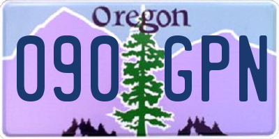 OR license plate 090GPN
