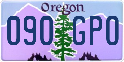 OR license plate 090GPO