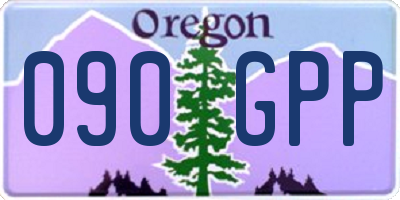 OR license plate 090GPP
