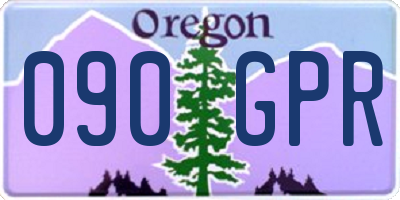 OR license plate 090GPR