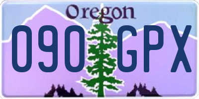 OR license plate 090GPX