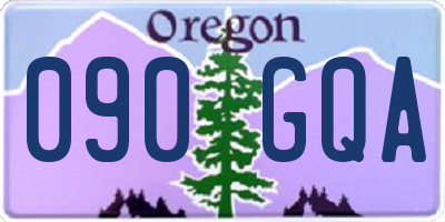 OR license plate 090GQA